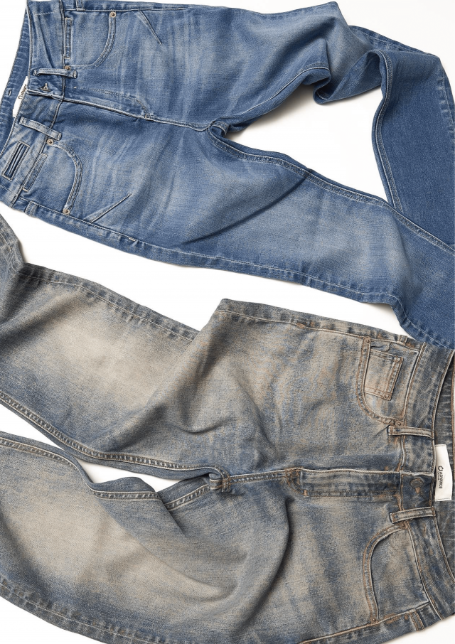 4 Sets Blue Jean Back Pockets With Button/button Back Pockets/denim Button  Pockets/salvaged Back Pockets/denim Scraps 